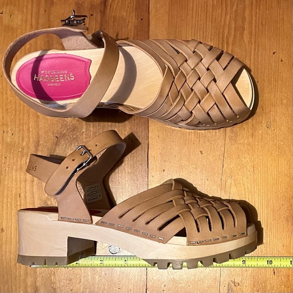 Sz 37 Swedish Hasbeens “Lena” Clog Sandals - Picture 3 of 7